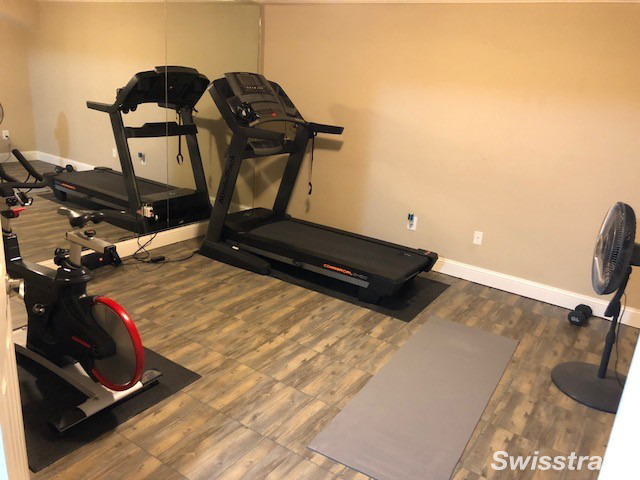 treadmill resting on top of swisstrax
