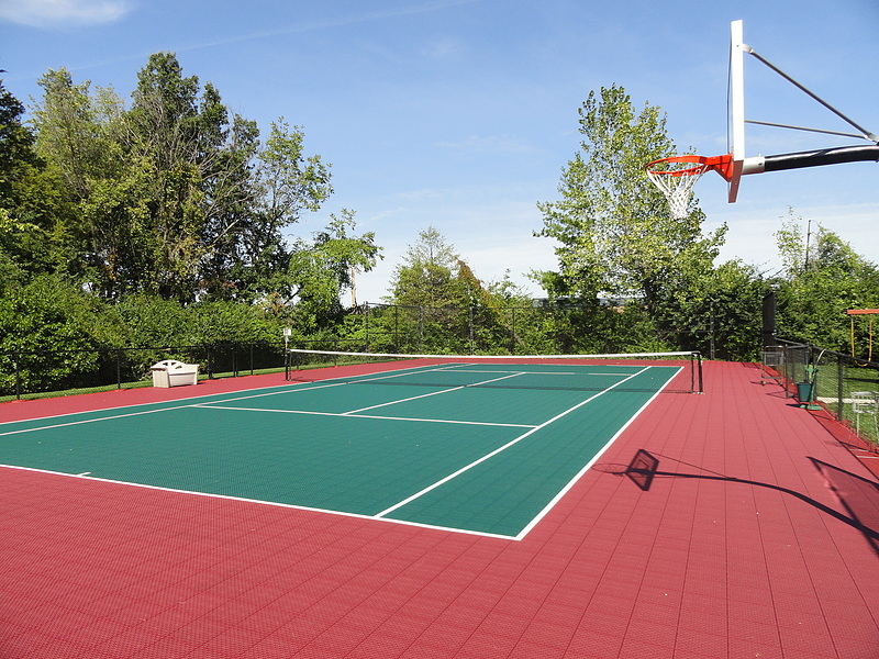 basketball court tiles