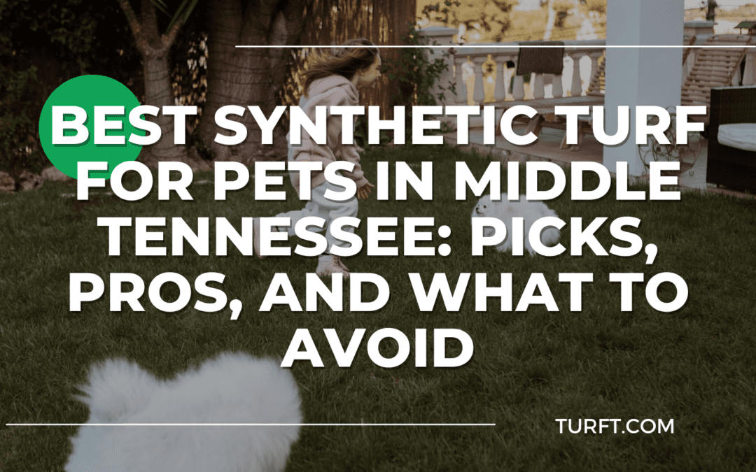 Synthetic turf for pets